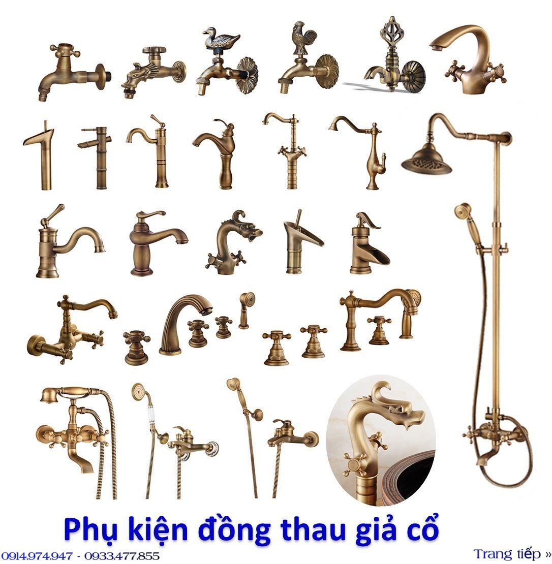 KM48- Phụ kiện đồng thau cổ điển